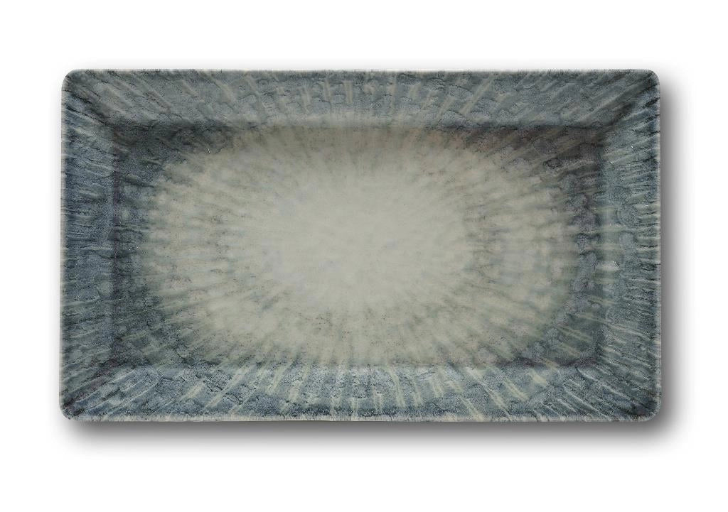 Vassoio Piatto Rettangolare Space in Porcellana 29 x 17,5 cm Saturnia
