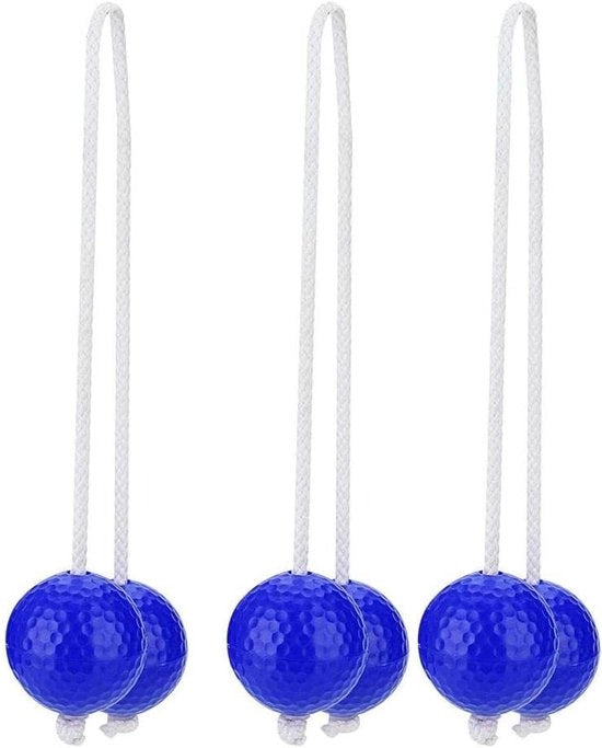 Set di golf a scalini con 3 paia di palline per il piacere della giardinaggio in blu