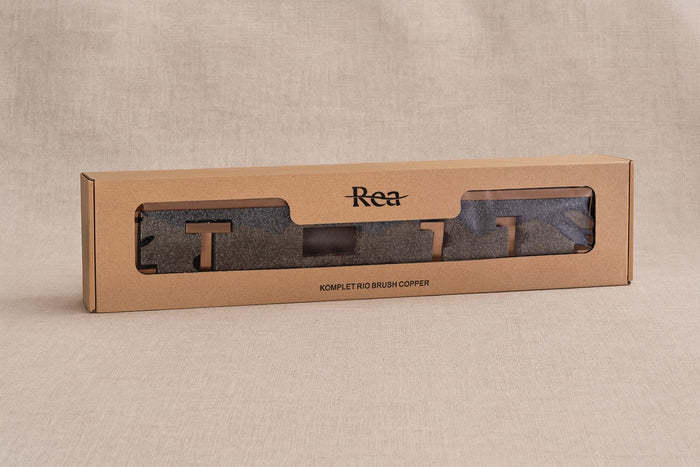 Set Accessori Da Bagno Rio Brush Copper 4 Pezzi