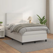 Giroletto a Molle con Materasso Bianco 120x200 cm in Similpelle 3142774