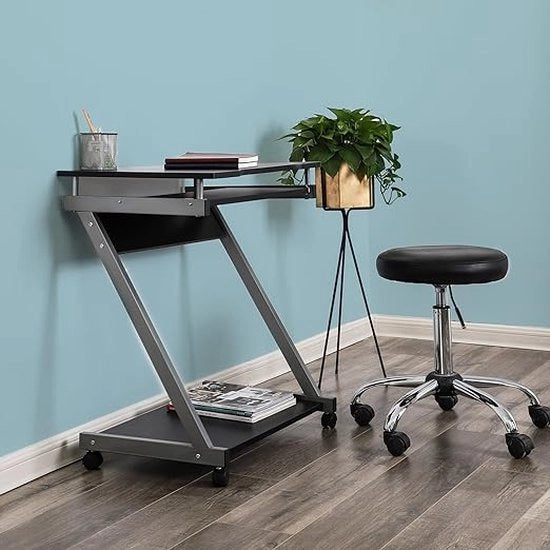 Scrivania da Ufficio, Scrivania per Laptop, Tavolo di Lavoro, Tavolo da Cucina, Tavolo per Gioco, Tavolo in Legno, 48D x 60L x 73A centimetri