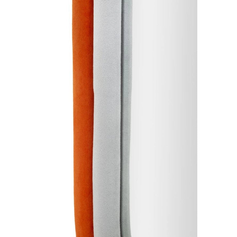 Specchio Da Muto Antony Velluto Arancio/mix cm 60x4x90