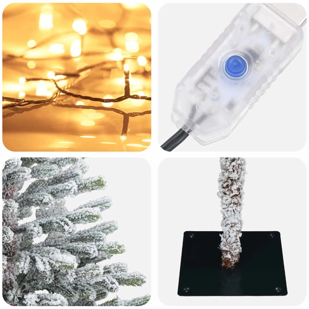 Albero di Natale artificiale con palline 180 cm 300 LED 3466418