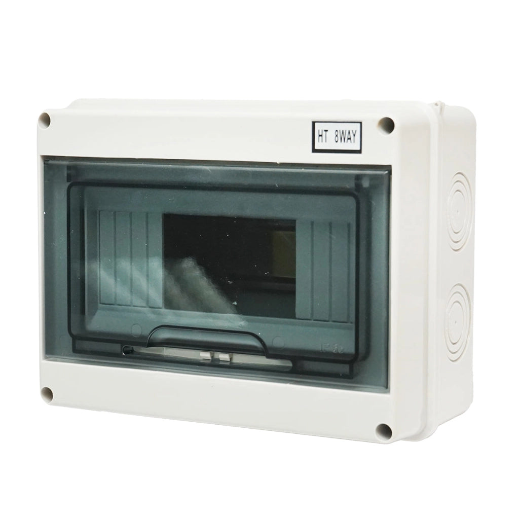 Pannello portafusibili applicato 1 fila, 8 moduli 215x210x100mm IP65
