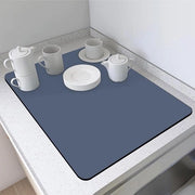 Mat di assorbimento per servizio - assorbente - adatto per cucina - blu marino - 50 x 60 cm