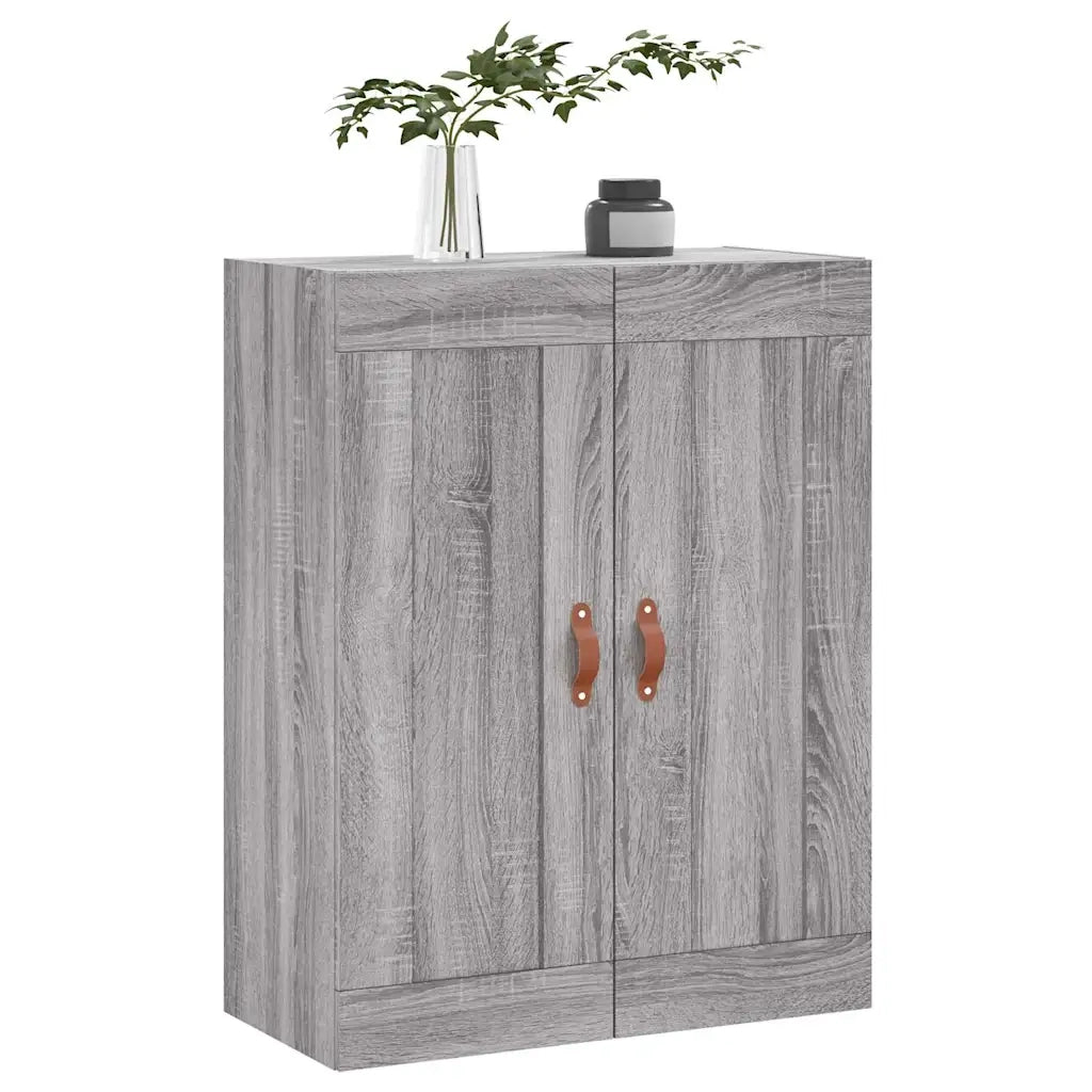 Mobile a Parete Grigio Sonoma 69,5x34x90 cm Legno Multistrato 830362