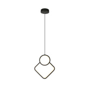 Lampadario LED a Sospensione 12W dal Design Moderno 28*196m Colore Nero 3000K SKU-14998