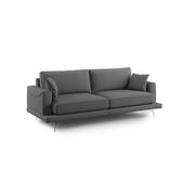 Dorian Divano moderno in tessuto morbido antimacchia T05 218 cm antracite