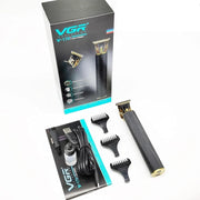 Tagliacapelli Barba A Batteria Ricaricabile Elettrica Con Lama A T Uomo Vgr V-179