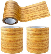 Plakband autoadesivo per riparazione di intonaci in legno - 8 cm x 4,57 m - Per soglie, porte, muri - Ghiaccio-camello