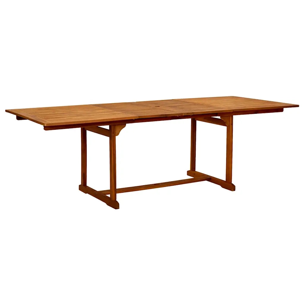 Set Pranzo da Giardino 7pz Legno Massello di Acacia e Textilene