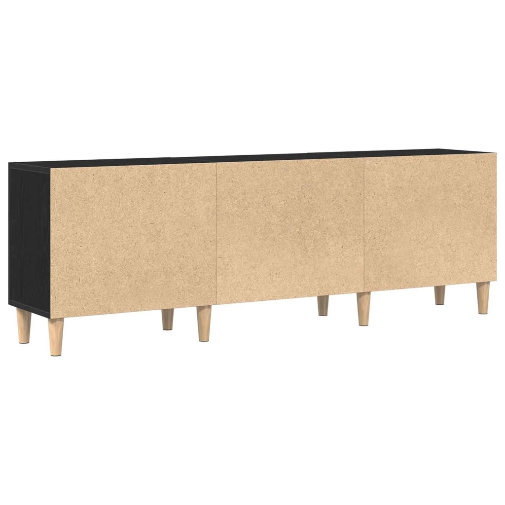 Mobile TV Rovere Nero 150 x 30 x 50 cm Legno multistrato 862797