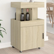 vidaXL Carrello Bar Rovere Sonoma 50x41x89 cm in Legno Multistrato