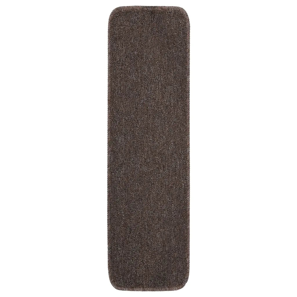 Tappetini Scale Antiscivolo 15 pz 75x20 cm Marroni Rettangolaricod mxl 104693