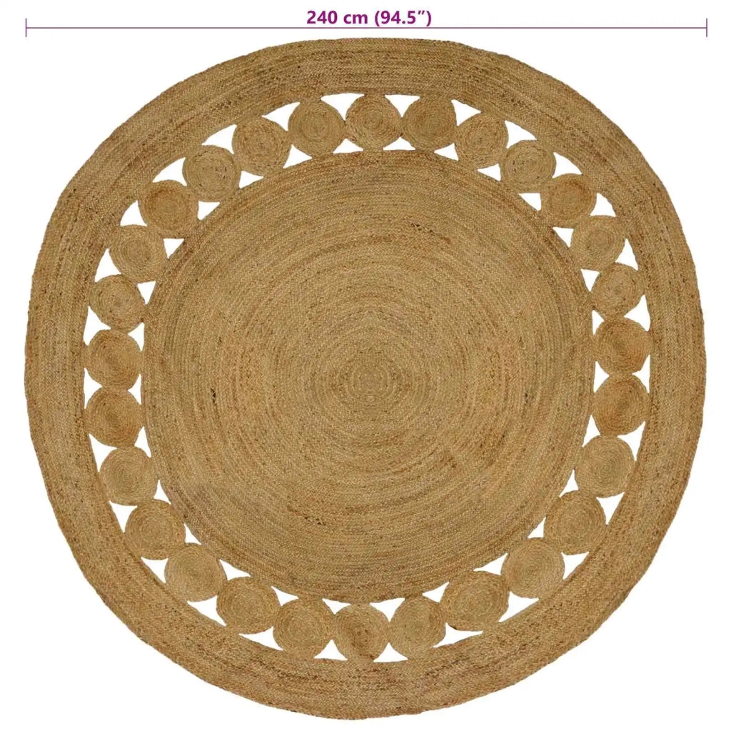 Tappeto Naturale Ø 240 cm Juta 42010804