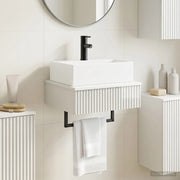 Lavabo da Parete Bianco Lucido 40 x 41 x 39 cm