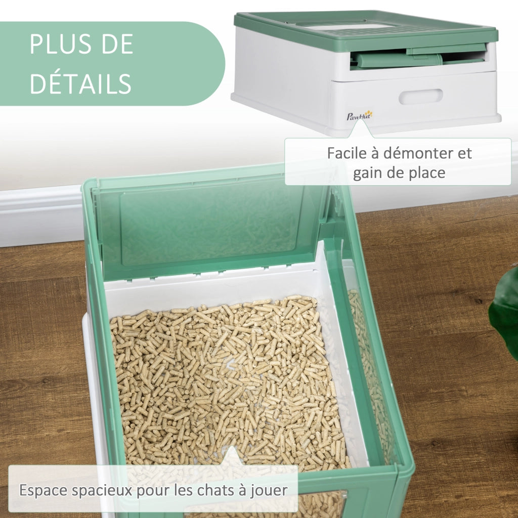 Casetta per Gatti ¨C zephmum ¨C Verde 47.5x35.5x36.7 cm