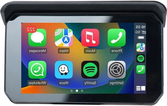 Pannello Display 7 pollici GPS con Protezione IPX7 Impermeabile Navigazione per Camion con Bluetooth CarPlay e Android Auto.