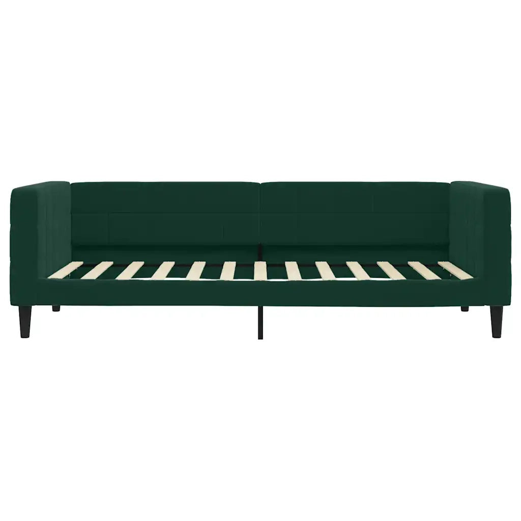 Divano Letto con Letto Estraibile-Sofa Letto-Daybed Verde Scuro 100x200cm Velluto 482096
