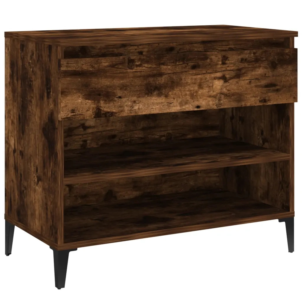 Scarpiera | Mobile per scarpe Rovere Fumo 70x36x60 cm in Legno Multistrato
