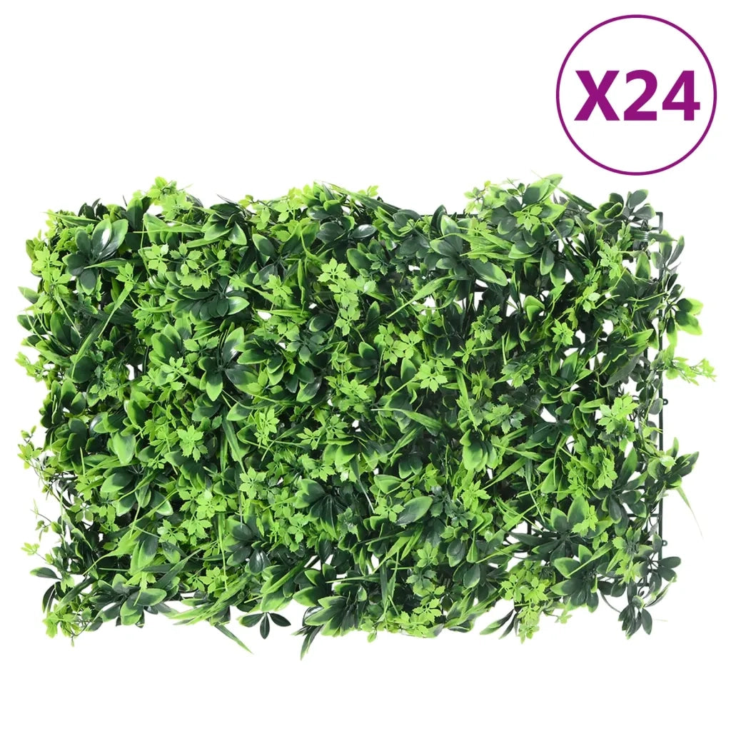 Â  Recinzione Foglie ArtificialiÂ 24 pz Verde 40x60 cm