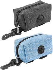 Set di 2 Dispensatori di Cibo per Cani - Utili Contenitori per Amanti degli Animali (Nero + Blu)