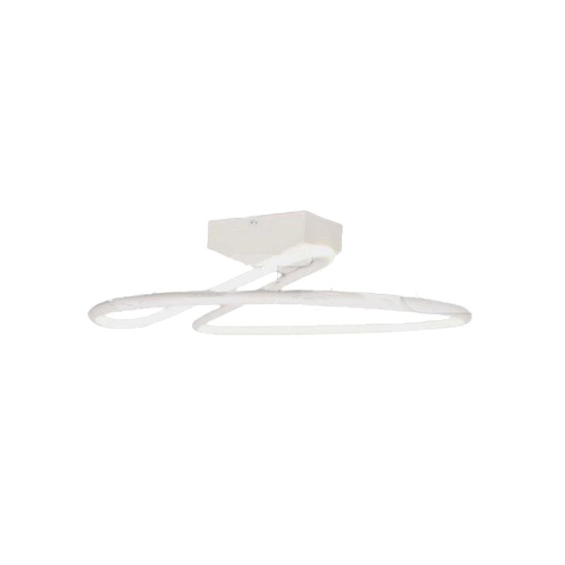 Plafoniera Lampadario LED 20W 2130LM Design Moderno Rotondo Spirale D250X130mm Colore Bianco 4000K SKU-6927