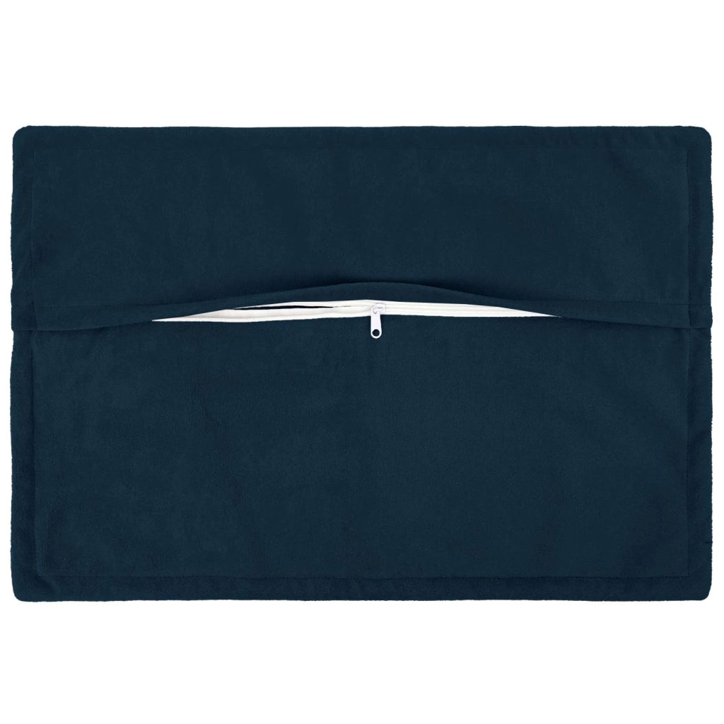 Cuscino con cuscino HOUTEN 2 pz Blu Fleece in microfibra 935717