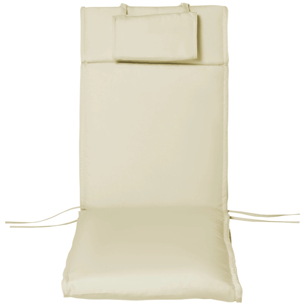 Cuscino per lettino prendisole ¨C zephmum ¨C 198x53x5cm bianco crema
