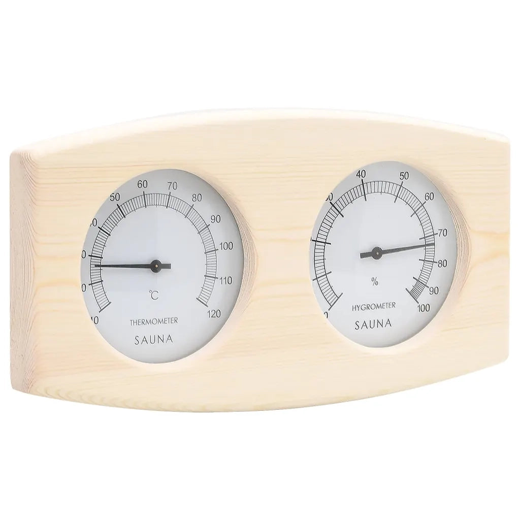 Set Timer Igrotermografo e Clessidra Sauna 2 in 1 Massello Pino CFW6548550