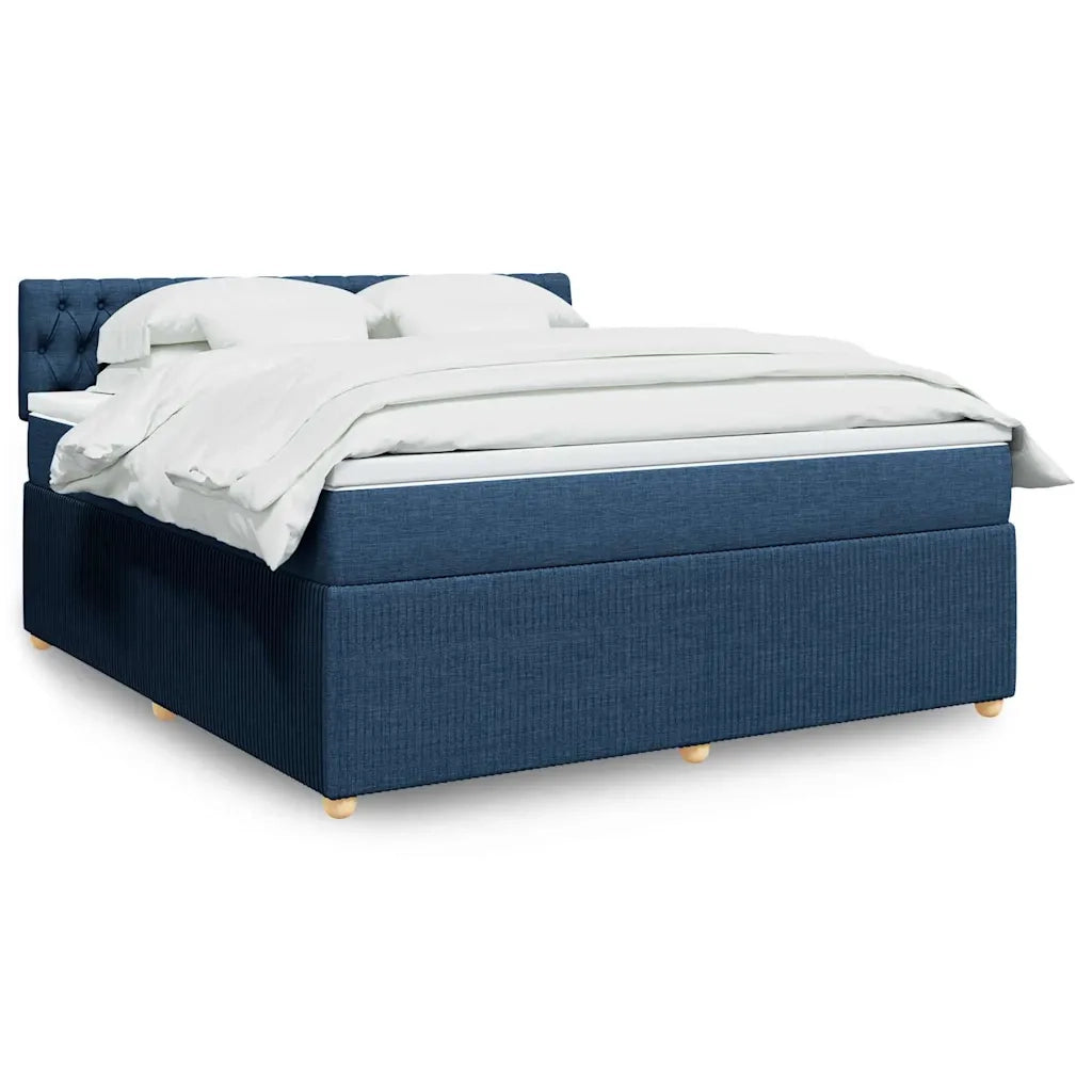 Giroletto a Molle con Materasso Blu 180x200 cm in Tessuto 3289848