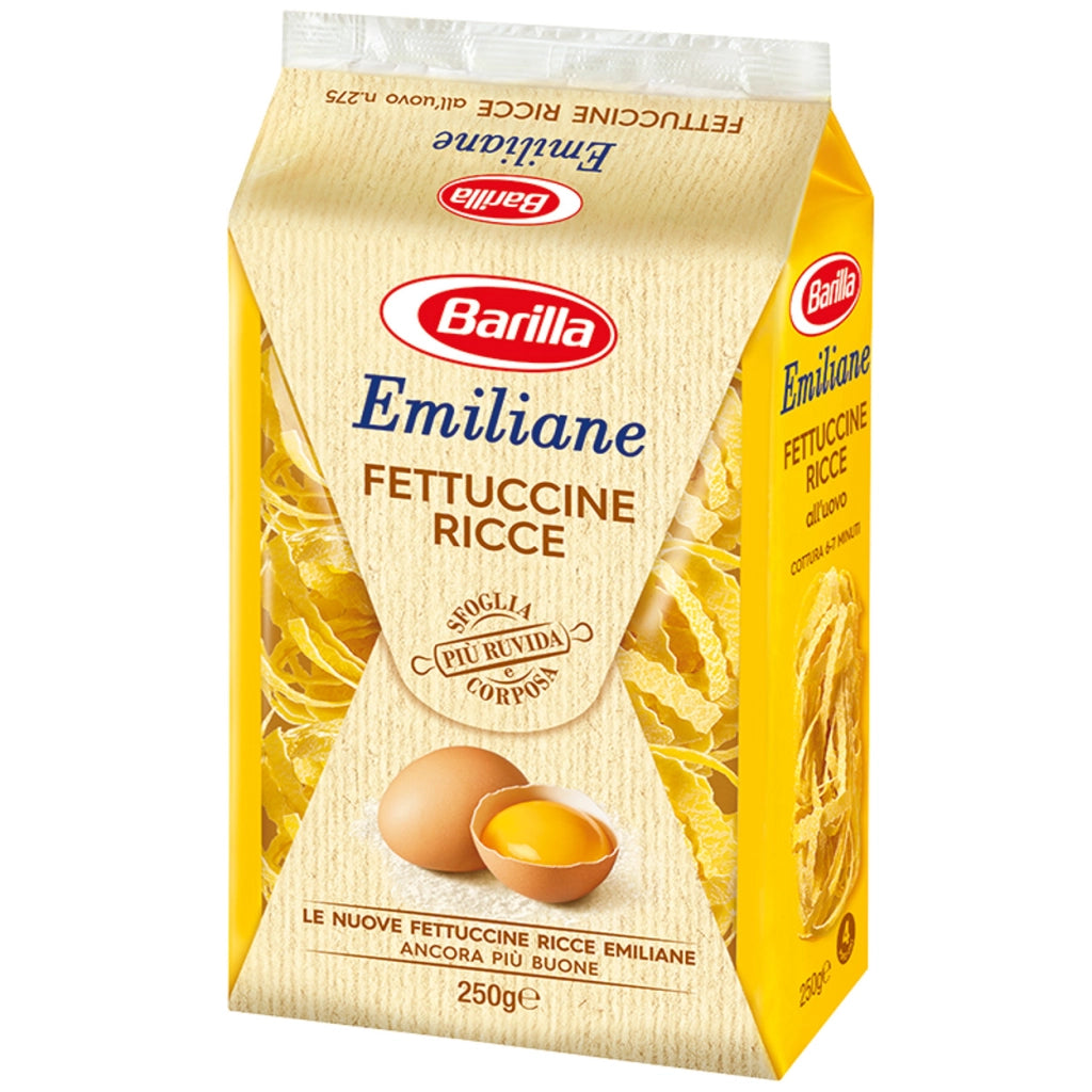Barilla emiliane fettuccine ricce all'uovo 250 grammi
