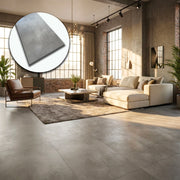 al mq ***STOCK*** Pavimento  LVT AC5 da incollare in Piastelle 60x30cm spessore 2,5mm Cemento