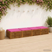 Cuscini per Sedia in 4 Pezzi SOEST 4 pz 100% Poliestere Rosa 944808
