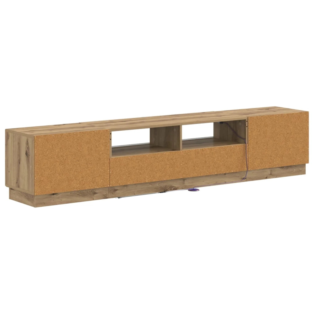 Mobile TV LED a 5 pezzi Rovere Artigianale Legno ingegnerizzato 3416851