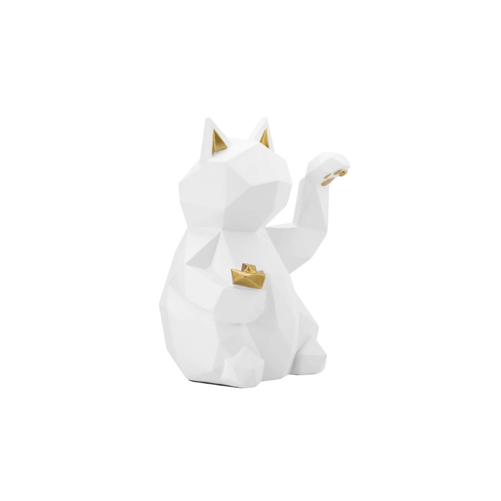 Decorazione interni Modello Lucky Cat Versione moderna del Maneki-neko Bianco TechKidz