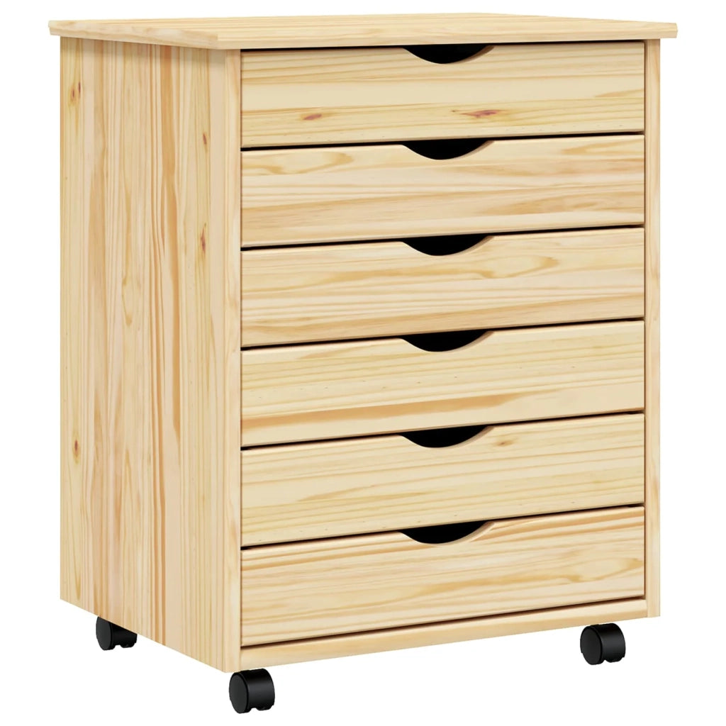 Armadietto Rotolante con Cassetti MOSS Vernice trasparente 42032401