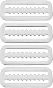 Cinturini per cinture di immersione in acciaio inossidabile - 5 cm di cinghia - 4 pezzi - Sicuri e affidabili - Adatti per i subacquei - Modello: RVS - 5 cm