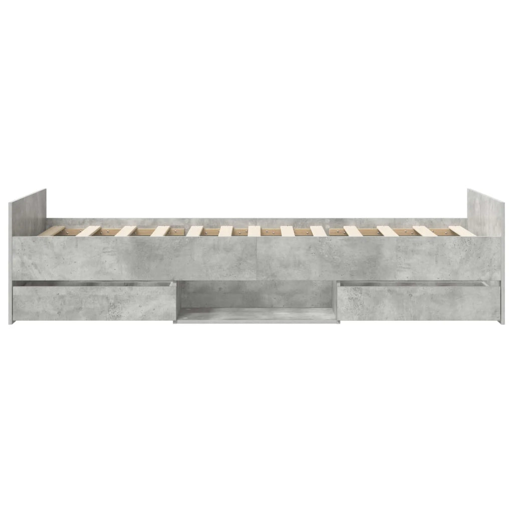 Struttura del letto Grigio Cemento Legno ingegnerizzato 3429514