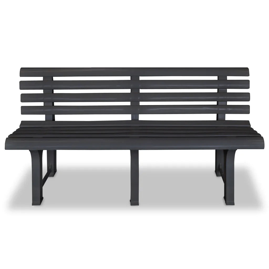 Panchina da Giardino 145,5 cm in Plastica Antracite cod mxl 49864