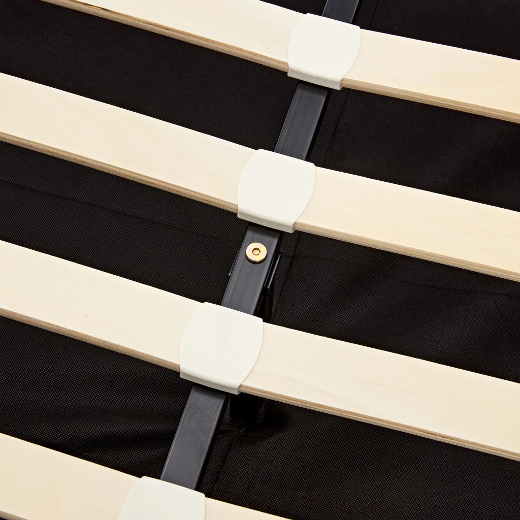 Letti contenitori 140x190 cm; USB; LED e contenitore; PU; nero (Senza materasso)