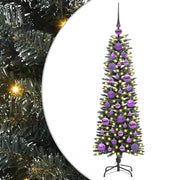 Albero di Natale | Decorazioni natalizie artificiale con 150 LED Verde 120 cm