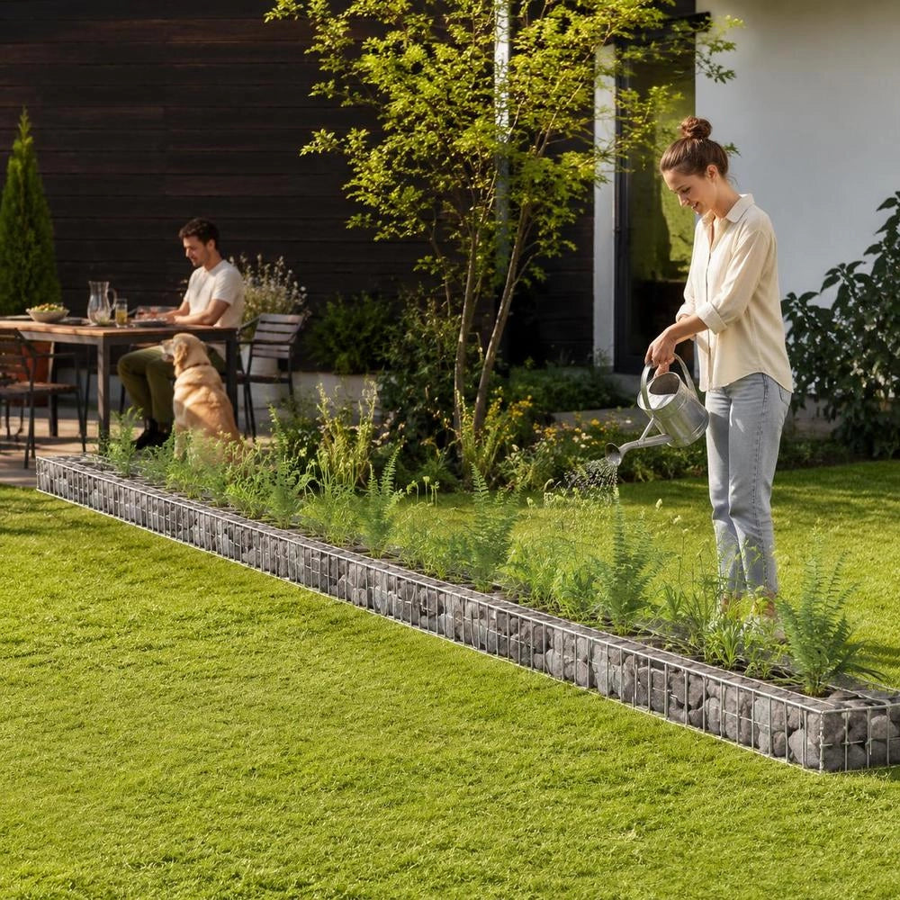 Gabion Raised Bed Galvanized Steel 450x30x10 Cm