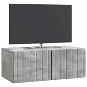 Mobile TV da Muro | Armadietto TV | Mobile Porta TV Grigio Cemento 78,5 x 41 x 30 cm