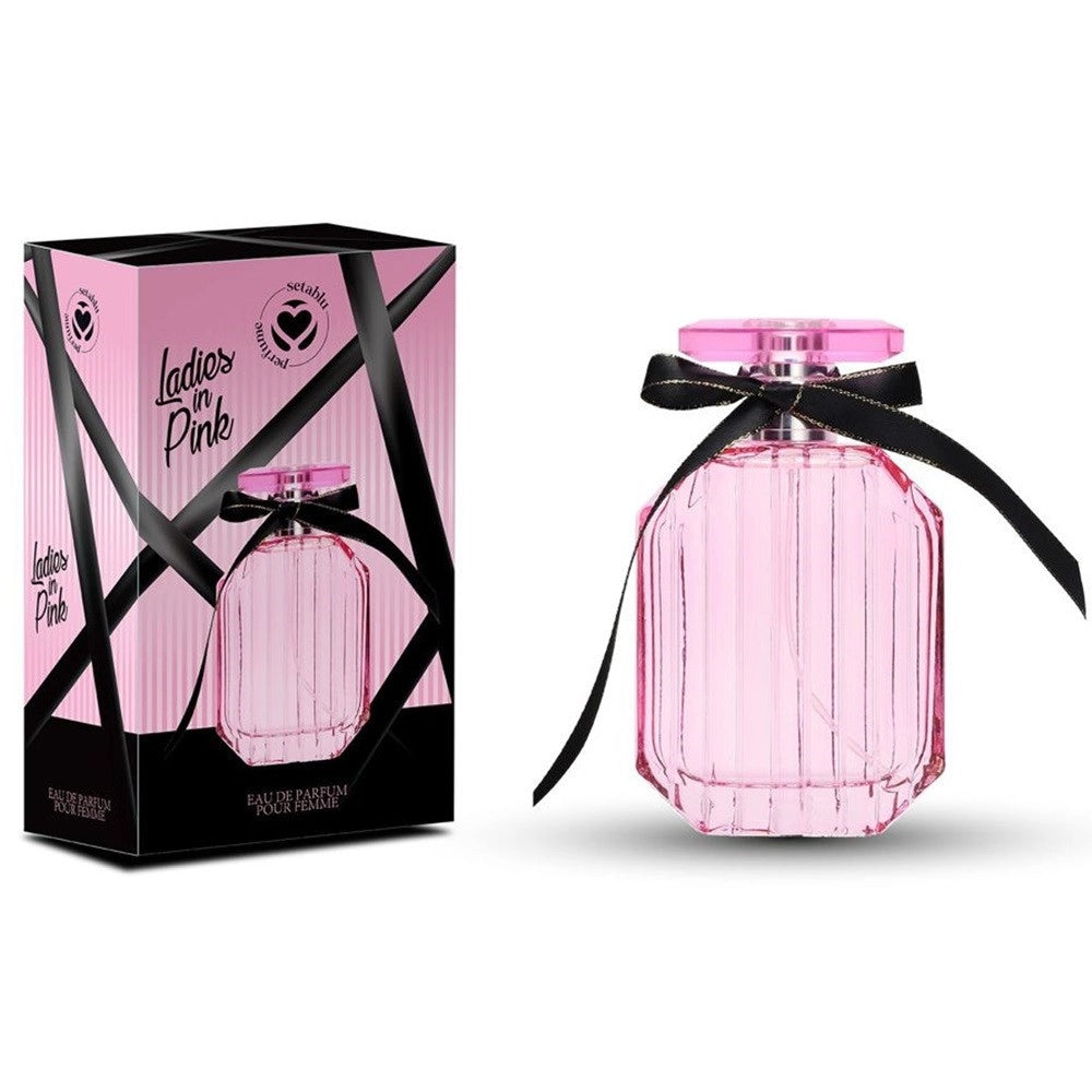 Trade Shop - Profumo Corpo Eau De Parfum Donna Ladies In Pink 100ml Fragranza Delicata Senza Tempo -