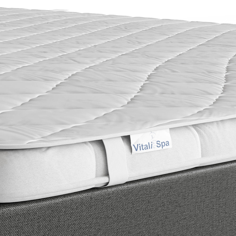 Vitalispa Сoprimaterasso Bianco 160 x 200 cm Cuciture