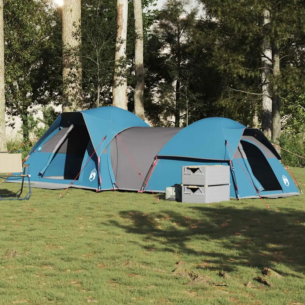 vidaXL Tenda da Campeggio per 5 Persone Blu Impermeabile