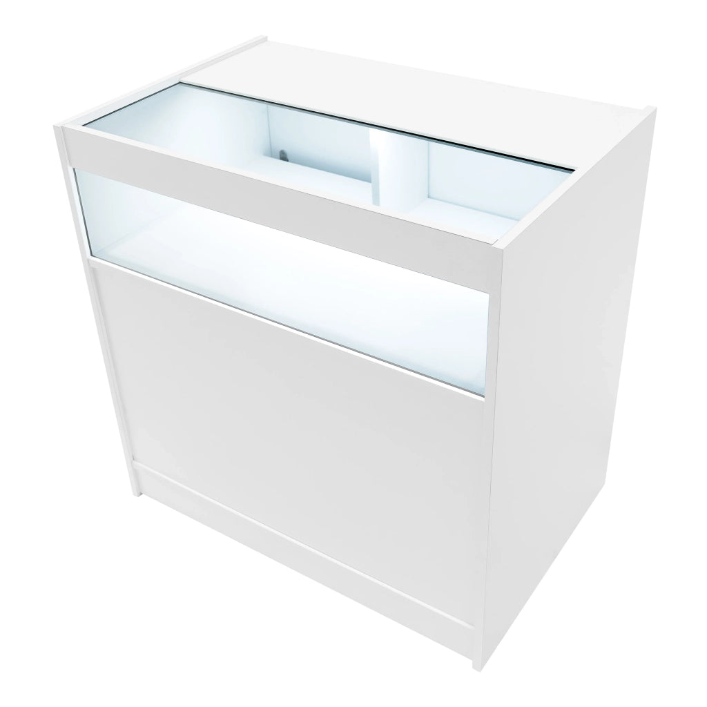 Set Banconi Bianco Europa LED B900 C900 LM60 TB60 con Serrature e Vetrina