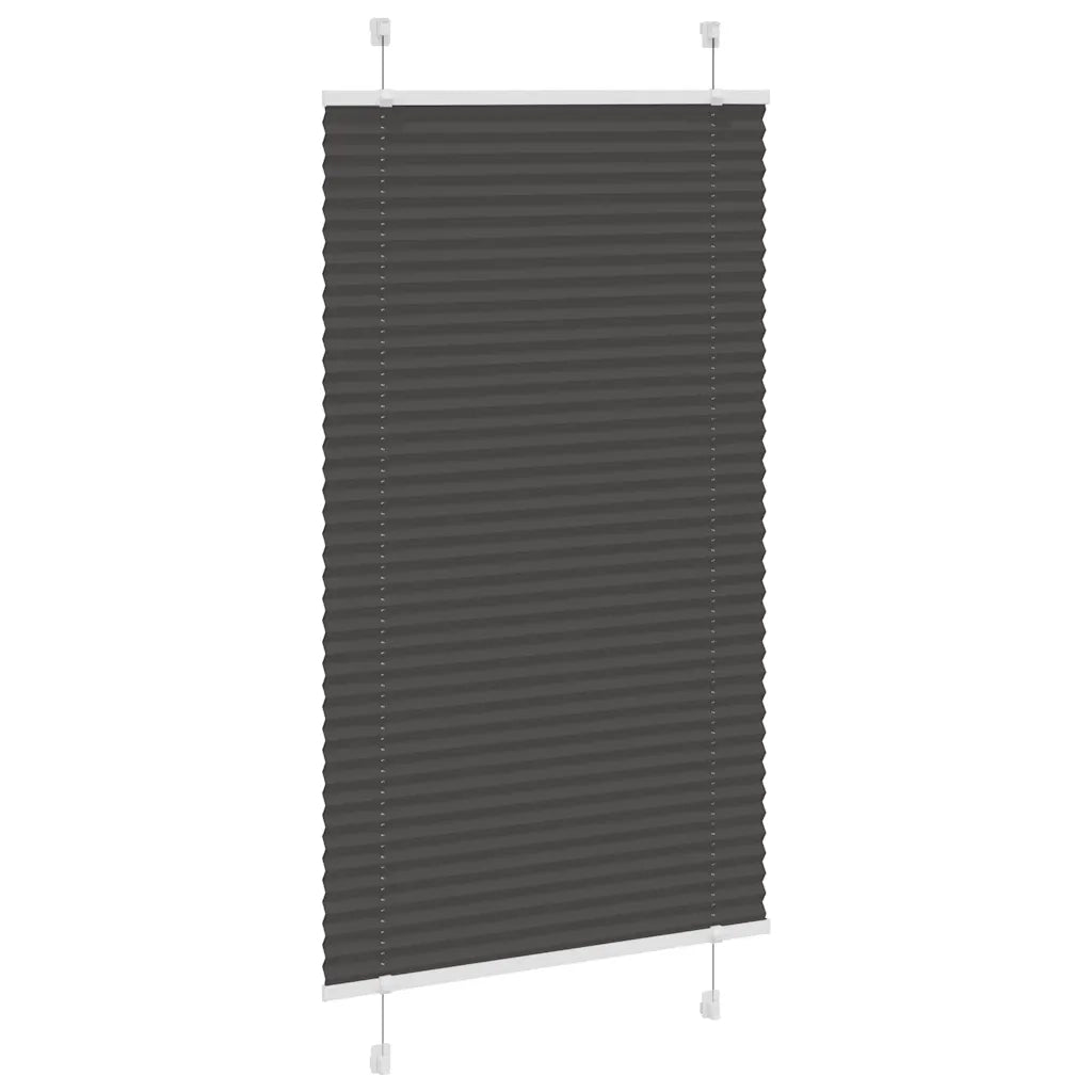 Tenda Plissettata | Tenda pliss¨¨ Nera 75x150 cm Larghezza Tessuto 74,4 cm