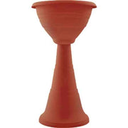 FIORIERA 'CAMPANA' A COLONNA Ø 39x70h - colore terracotta